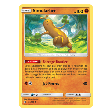 Carte Simularbre - Peu commune de Pokémon Gardiens Ascendants 66/145