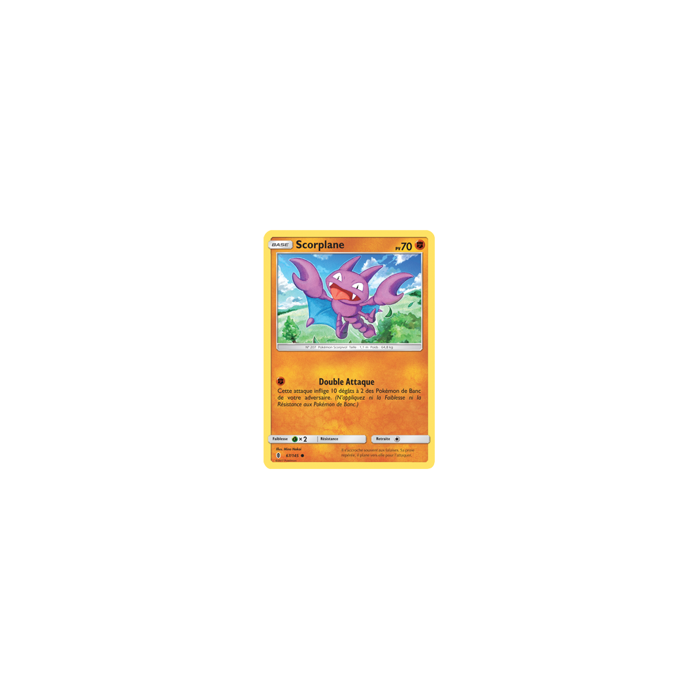 Scorplane 67/145 : Joyau Commune de l'extension Pokémon Gardiens Ascendants