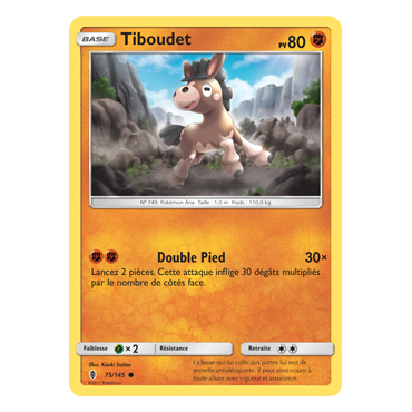 Tiboudet 75/145 : Joyau Commune de l'extension Pokémon Gardiens Ascendants