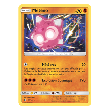 Découvrez Météno, carte Holographique rare de la série Gardiens Ascendants