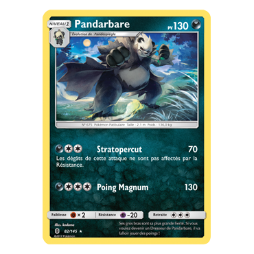 Découvrez Pandarbare, carte Rare de la série Gardiens Ascendants