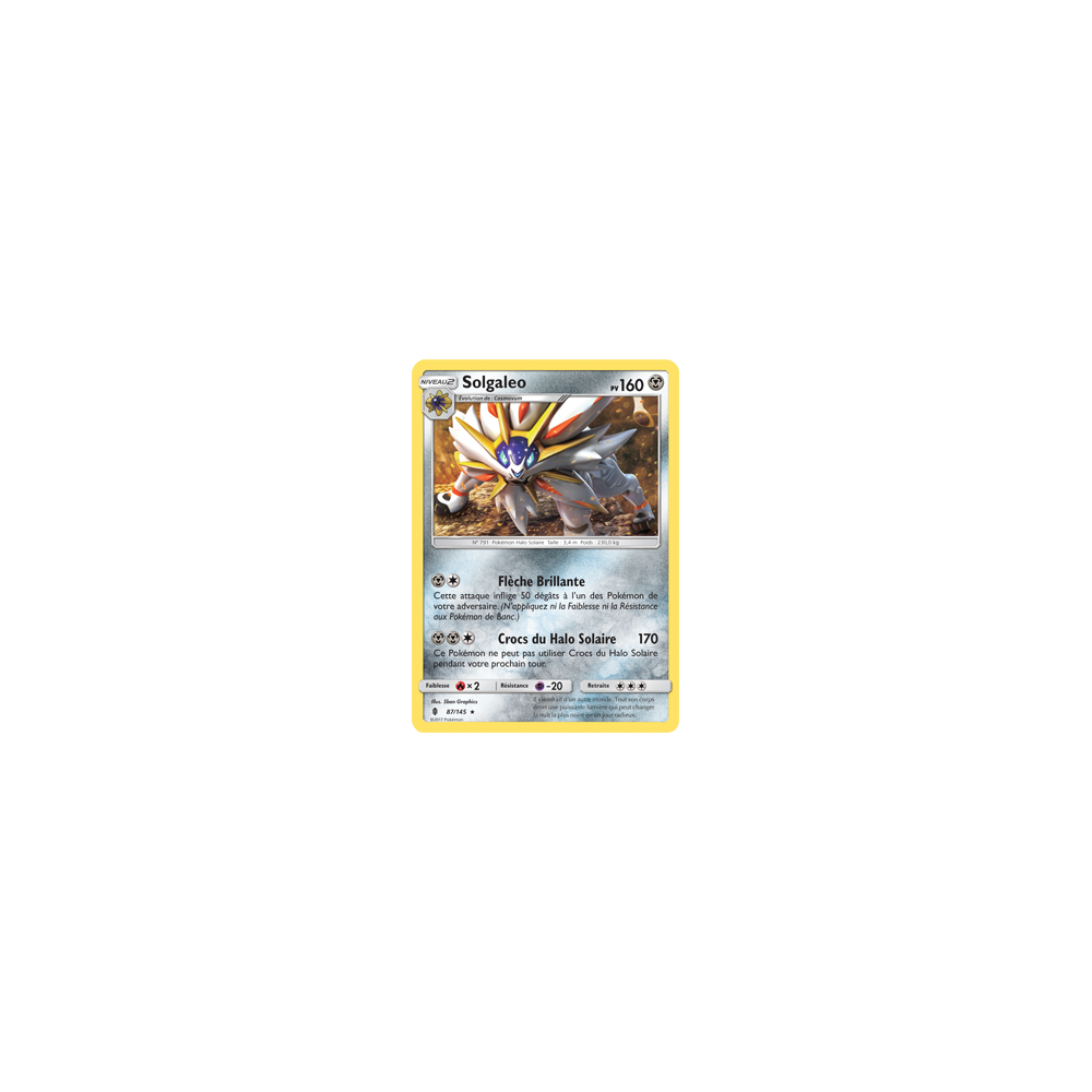 Carte Solgaleo - Rare de Pokémon Gardiens Ascendants 87/145