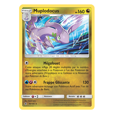 Découvrez Muplodocus, carte Holographique rare de la série Gardiens Ascendants