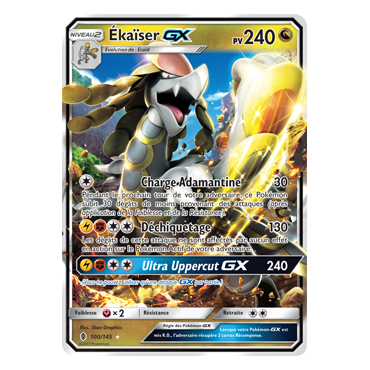 Découvrez Ékaïser, carte Holographique rare GX de la série Gardiens Ascendants