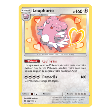 Carte Leuphorie - Holographique rare de Pokémon Gardiens Ascendants 102/145