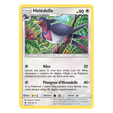 Hélédelle 104/145 : Joyau Rare de l'extension Pokémon Gardiens Ascendants