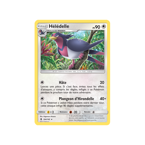 Hélédelle 104/145 : Joyau Rare de l'extension Pokémon Gardiens Ascendants