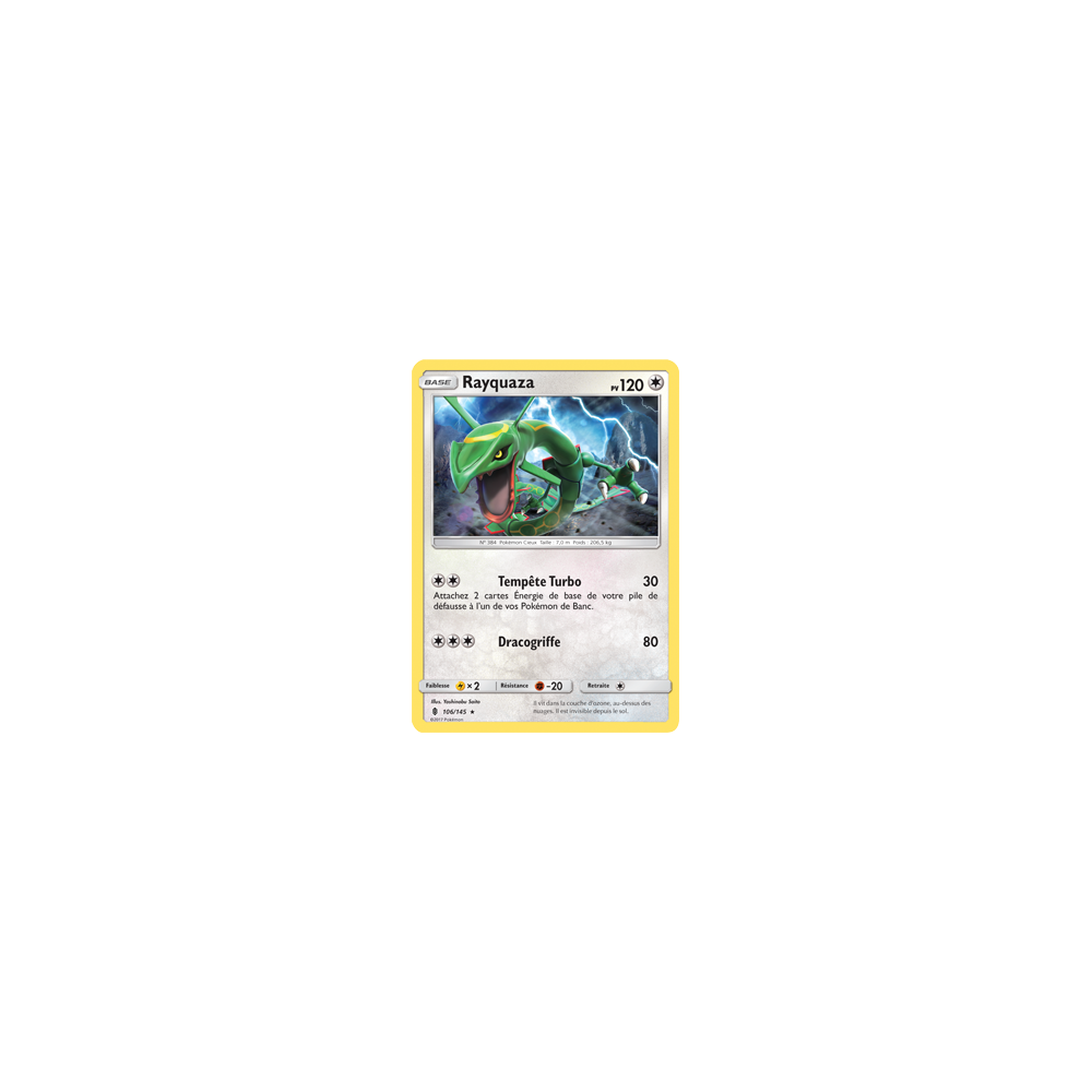 Carte Rayquaza - Rare de Pokémon Gardiens Ascendants 106/145