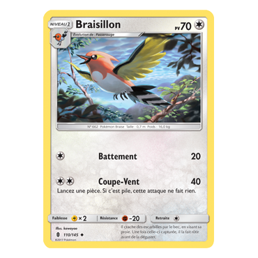 Découvrez Braisillon, carte Peu commune de la série Gardiens Ascendants