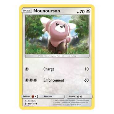 Nounourson 112/145 : Joyau Commune de l'extension Pokémon Gardiens Ascendants
