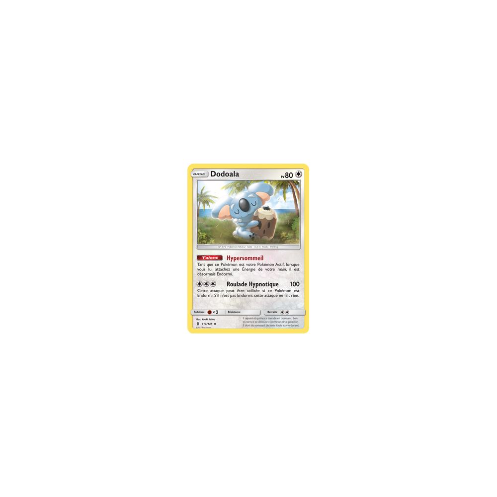 Carte Dodoala - Peu commune de Pokémon Gardiens Ascendants 114/145