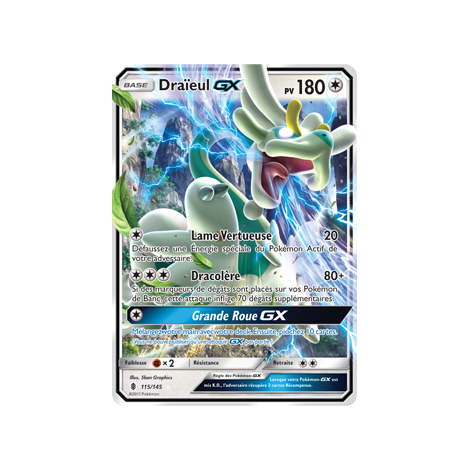 Draïeul 115/145 : Joyau Holographique rare GX de l'extension Pokémon Gardiens Ascendants