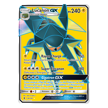 Lucanon 134/145 : Joyau Ultra rare de l'extension Pokémon Gardiens Ascendants
