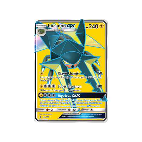 Lucanon 134/145 : Joyau Ultra rare de l'extension Pokémon Gardiens Ascendants