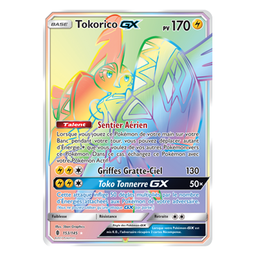 Découvrez Tokorico, carte Arc-en-ciel rare de la série Gardiens Ascendants