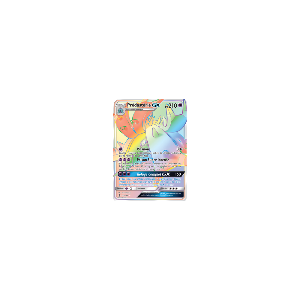 Prédastérie 154/145 : Joyau Arc-en-ciel rare de l'extension Pokémon Gardiens Ascendants