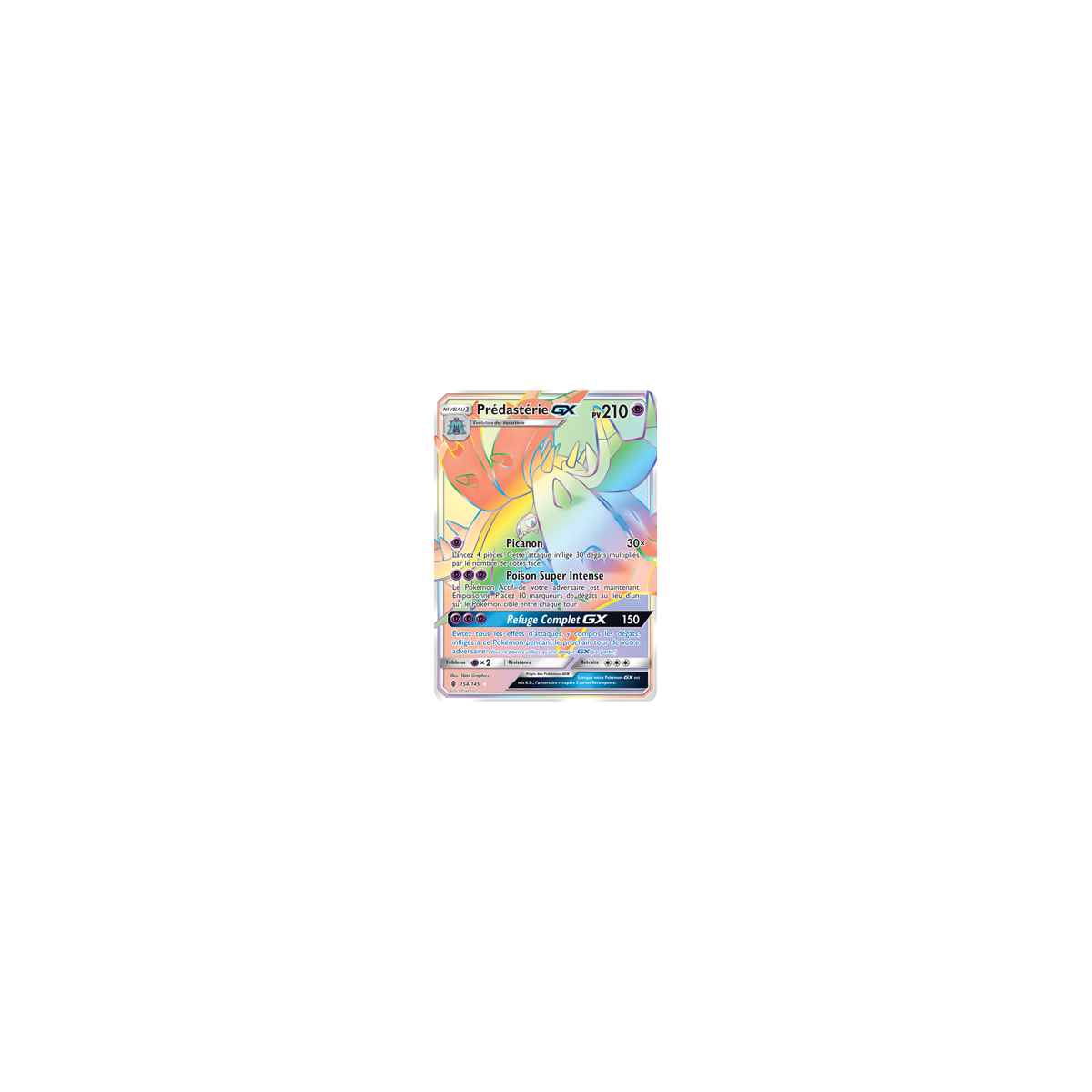 Prédastérie 154/145 : Joyau Arc-en-ciel rare de l'extension Pokémon Gardiens Ascendants