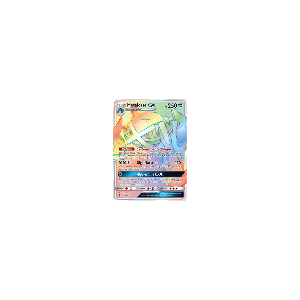 Métalosse 157/145 : Joyau Arc-en-ciel rare de l'extension Pokémon Gardiens Ascendants