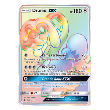 Draïeul 160/145 : Joyau Arc-en-ciel rare de l'extension Pokémon Gardiens Ascendants