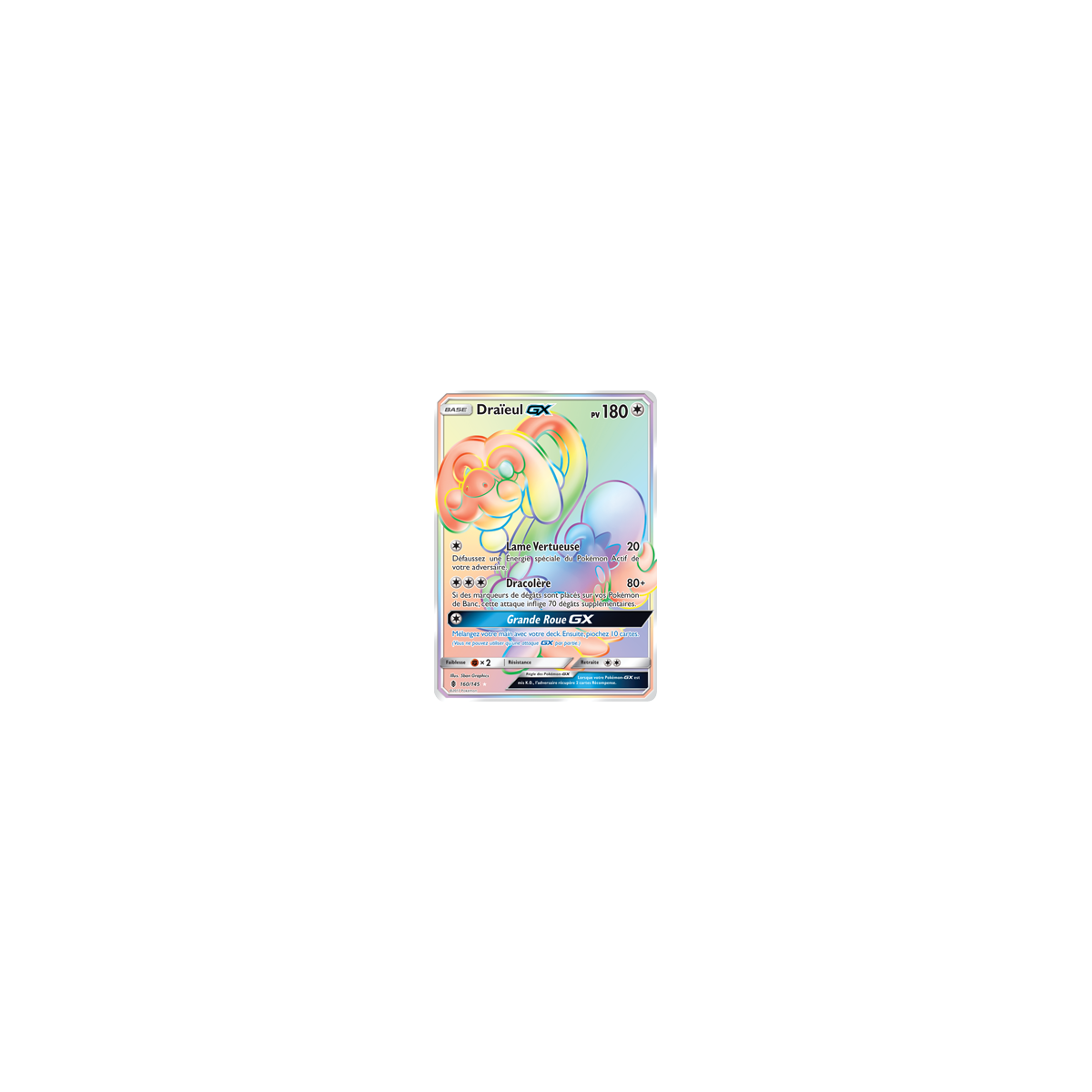 Draïeul 160/145 : Joyau Arc-en-ciel rare de l'extension Pokémon Gardiens Ascendants