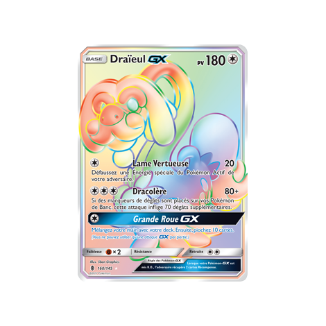 Draïeul 160/145 : Joyau Arc-en-ciel rare de l'extension Pokémon Gardiens Ascendants