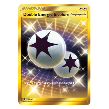 Double Énergie Incolore 166/145 : Joyau Holographique rare de l'extension Pokémon Gardiens Ascendants