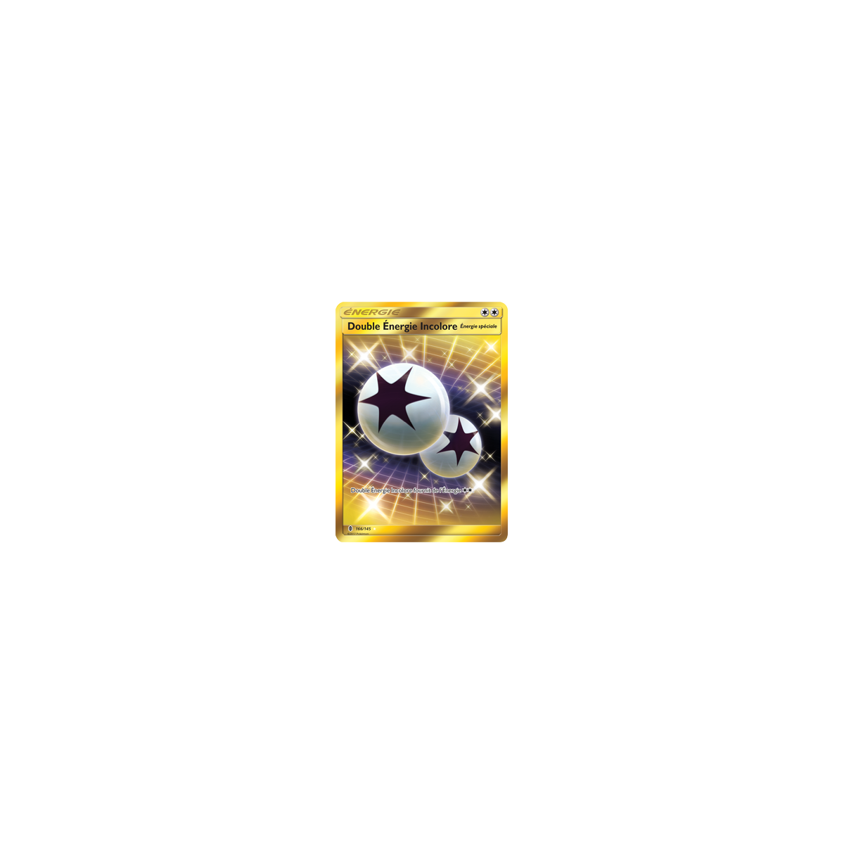 Double Énergie Incolore 166/145 : Joyau Holographique rare de l'extension Pokémon Gardiens Ascendants