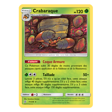 Carte Crabaraque - Rare de Pokémon Harmonie des Esprits 11/236