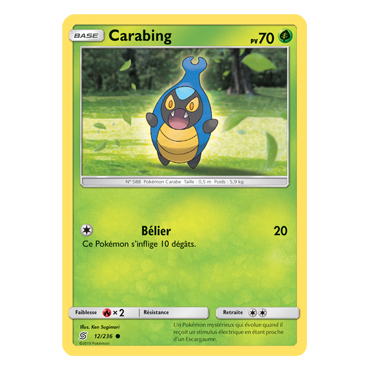 Carabing 12/236 : Joyau Commune de l'extension Pokémon Harmonie des Esprits