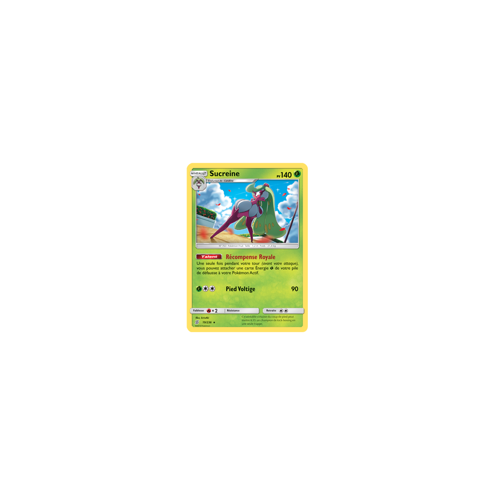 Sucreine 19/236 : Joyau Holographique rare de l'extension Pokémon Harmonie des Esprits