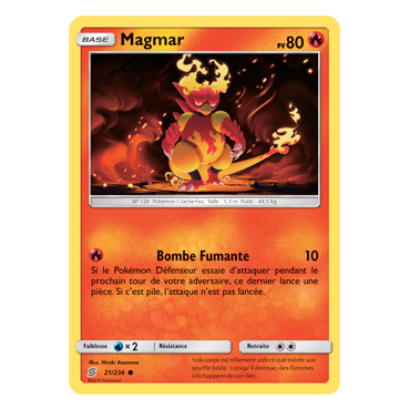 Magmar 21/236 : Joyau Commune de l'extension Pokémon Harmonie des Esprits