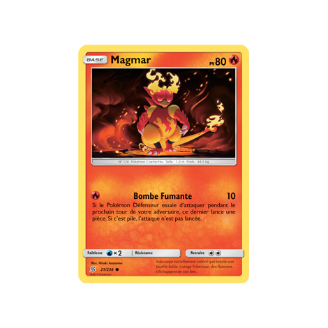 Magmar 21/236 : Joyau Commune de l'extension Pokémon Harmonie des Esprits