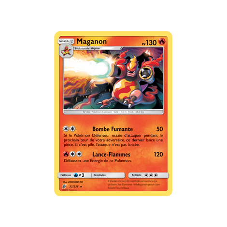 Maganon 22/236 : Joyau Rare de l'extension Pokémon Harmonie des Esprits