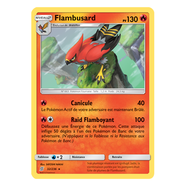 Découvrez Flambusard, carte Rare de la série Harmonie des Esprits