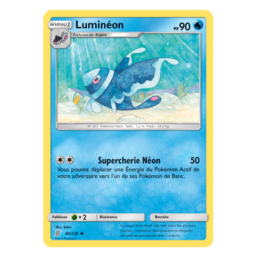 Luminéon 40/236 : Joyau Peu commune de l'extension Pokémon Harmonie des Esprits