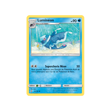 Luminéon 40/236 : Joyau Peu commune de l'extension Pokémon Harmonie des Esprits