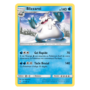 Découvrez Blizzaroi, carte Rare de la série Harmonie des Esprits