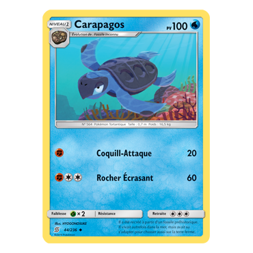 Carapagos 44/236 : Joyau Peu commune de l'extension Pokémon Harmonie des Esprits