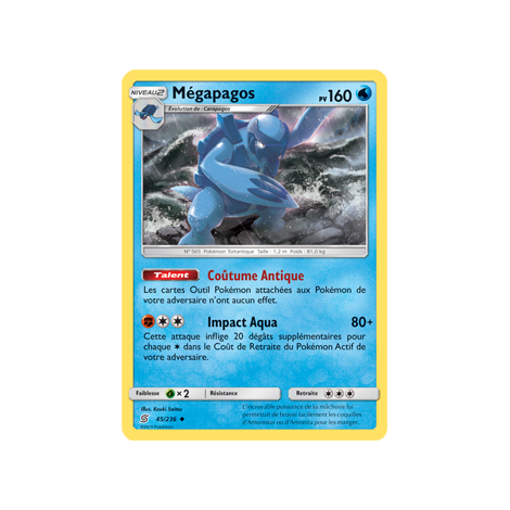 Mégapagos 45/236 : Joyau Peu commune de l'extension Pokémon Harmonie des Esprits