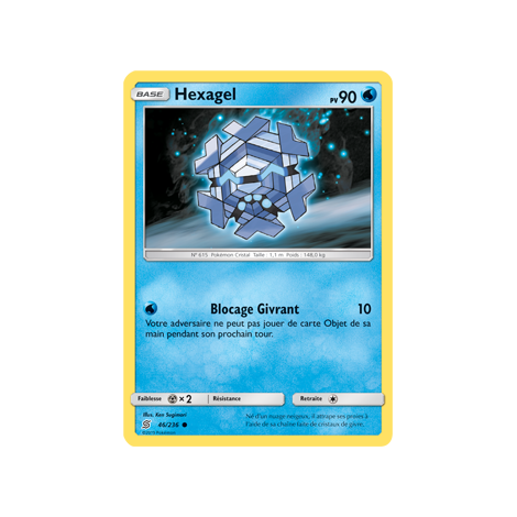 Hexagel 46/236 : Joyau Commune de l'extension Pokémon Harmonie des Esprits