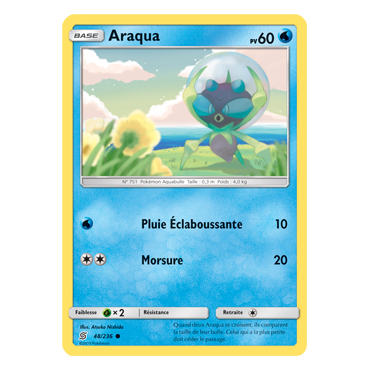 Araqua 48/236 : Joyau Commune de l'extension Pokémon Harmonie des Esprits