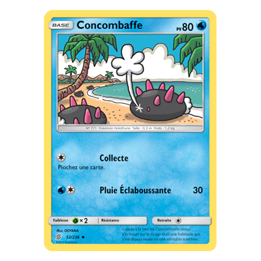 Concombaffe 52/236 : Joyau Peu commune de l'extension Pokémon Harmonie des Esprits
