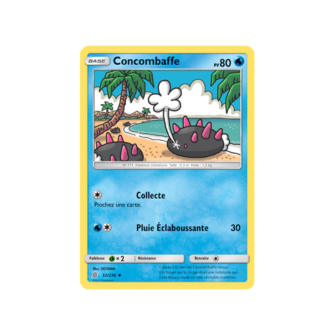 Concombaffe 52/236 : Joyau Peu commune de l'extension Pokémon Harmonie des Esprits