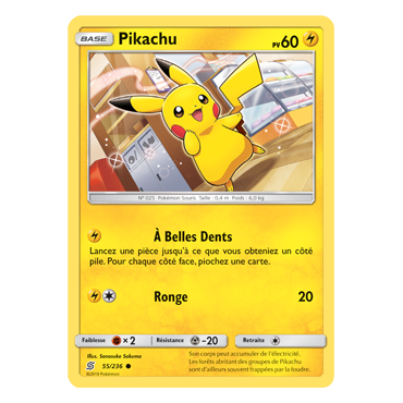 Carte Pikachu - Commune de Pokémon Harmonie des Esprits 55/236