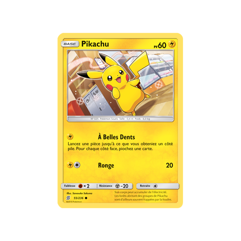 Carte Pikachu - Commune de Pokémon Harmonie des Esprits 55/236