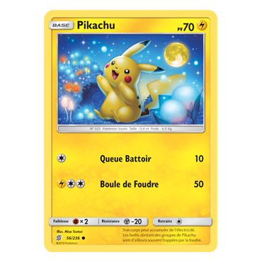 Carte Pikachu - Commune de Pokémon Harmonie des Esprits 56/236