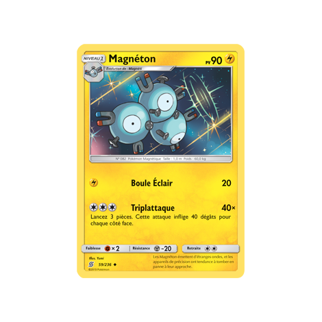 Carte Magnéton - Peu commune de Pokémon Harmonie des Esprits 59/236