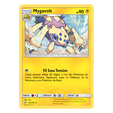Carte Mygavolt - Rare de Pokémon Harmonie des Esprits 62/236