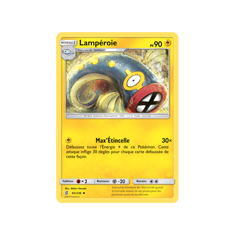 Carte Lampéroie - Peu commune de Pokémon Harmonie des Esprits 65/236