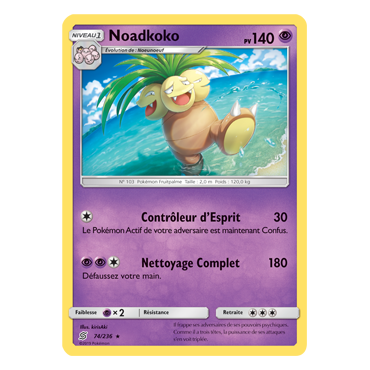 Découvrez Noadkoko, carte Rare de la série Harmonie des Esprits